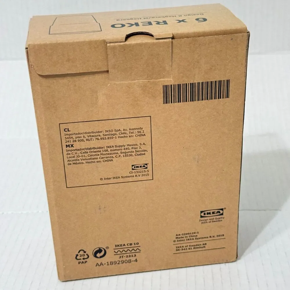 NIB IKEA REKO Set of 6 Stackable Clear 6 oz. Drinking Juice Glasses